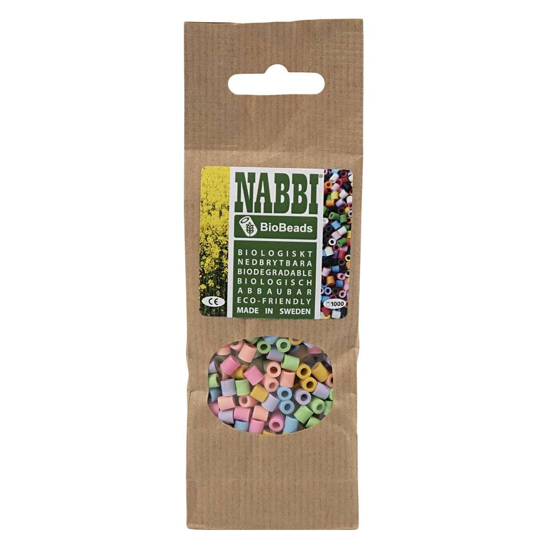 Nabbi BioBeadsbiologisch abbaubar1.000 Stück.Mix Pastellfarben (7393968007116)
