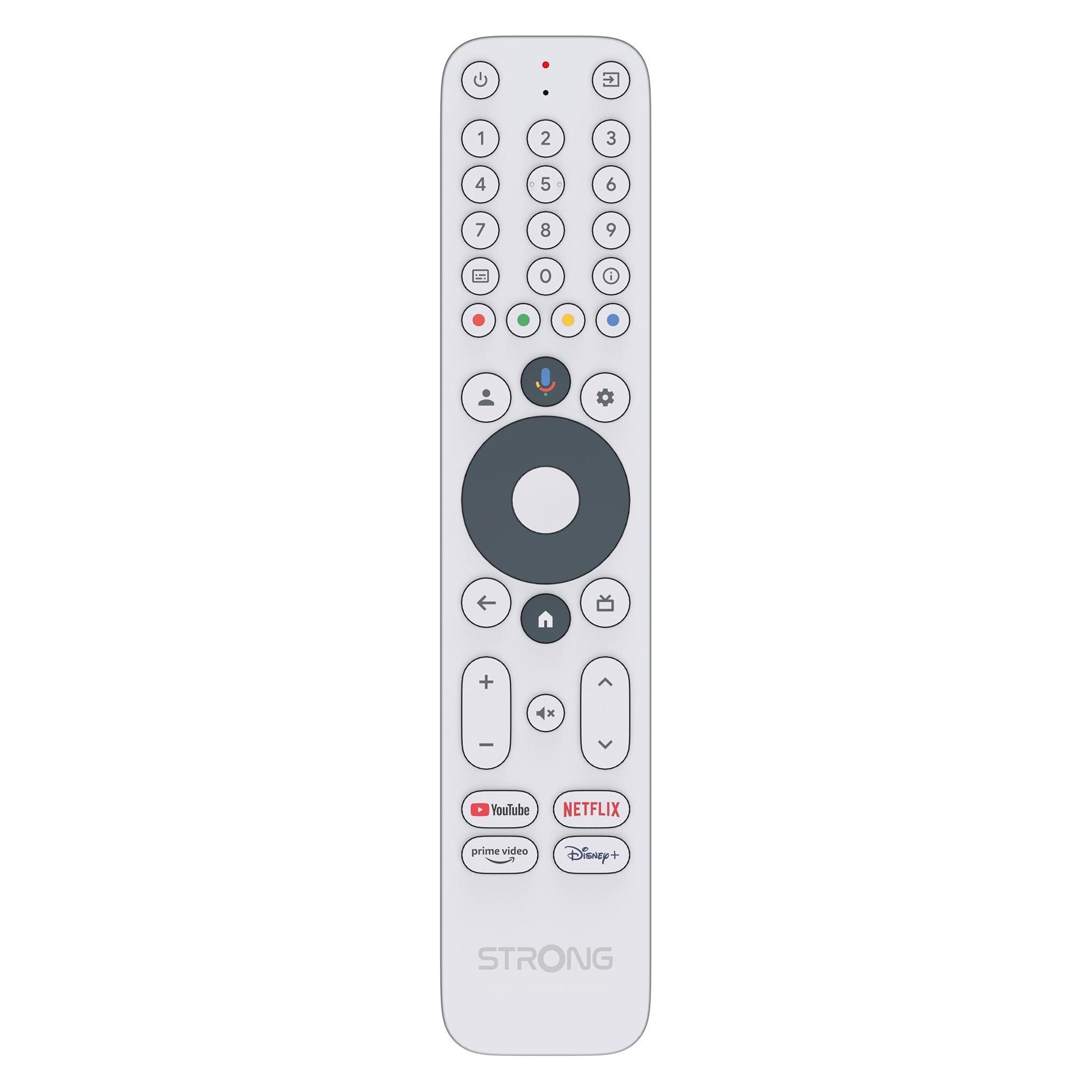 Strong RCU-GOOGLETV2 Universal remote control for media players and Android TVs, white (Universal Fernbedienung, Bluetooth, Infrarot, Radio Frequency (RF)) (71302970)