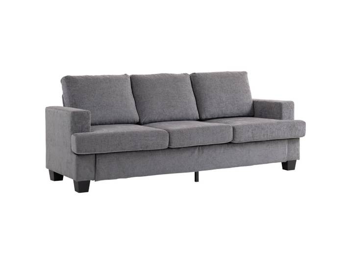 Jamb Sofa Toledo Mayor Grau Stoff 213 cm, Textil, 213x90x82 cm, Wohnzimmer, Sofas & Couches