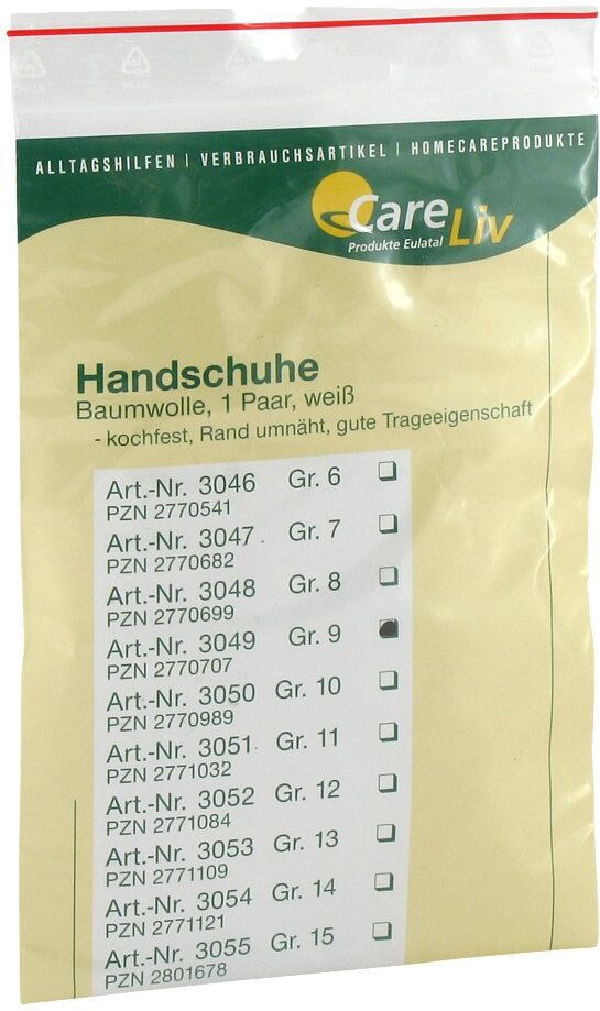 Careliv Produkte Handschuhe Baumwolle Größe 9 2stk