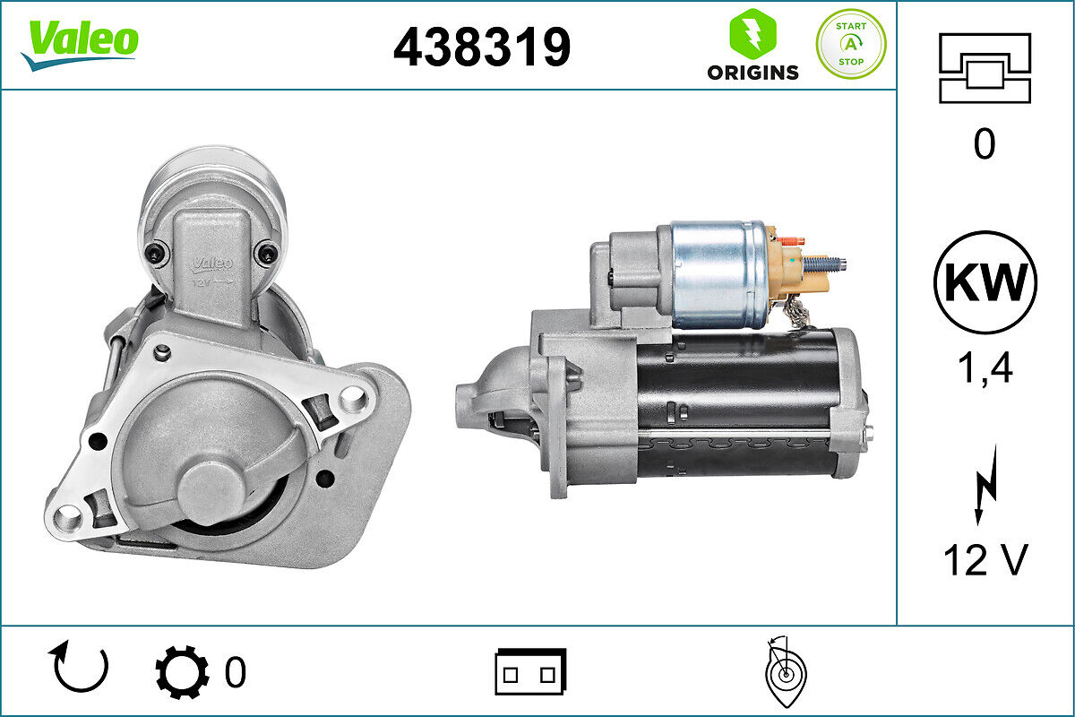 Valeo Starter New Stop&start Original Part 438319 Für Nissan Dacia Renault