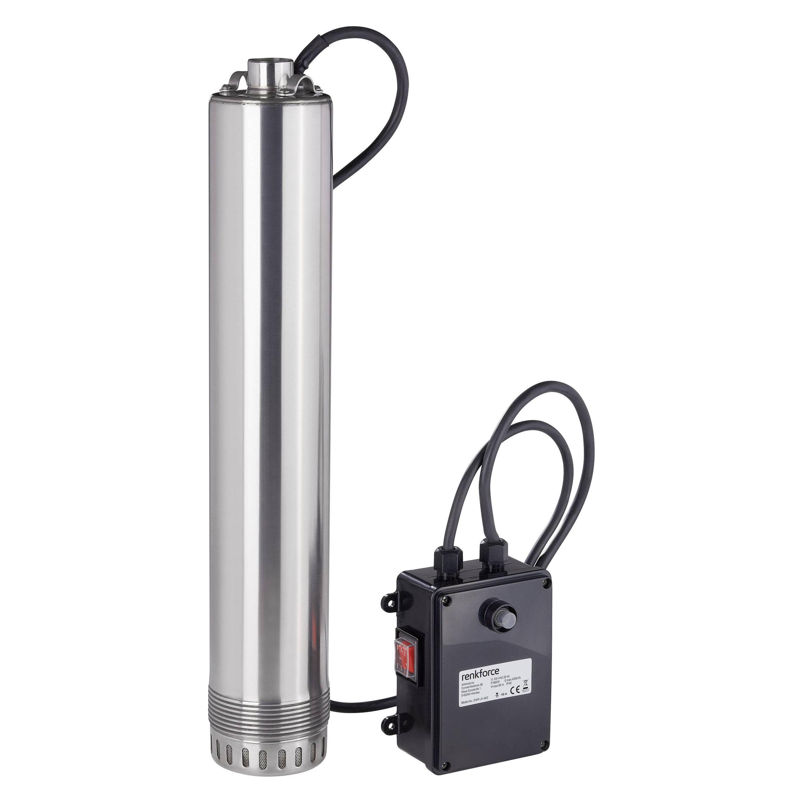 Renkforce Tiefbrunnenpumpe 1210395 4500 (Gartenpumpe) (1210395)