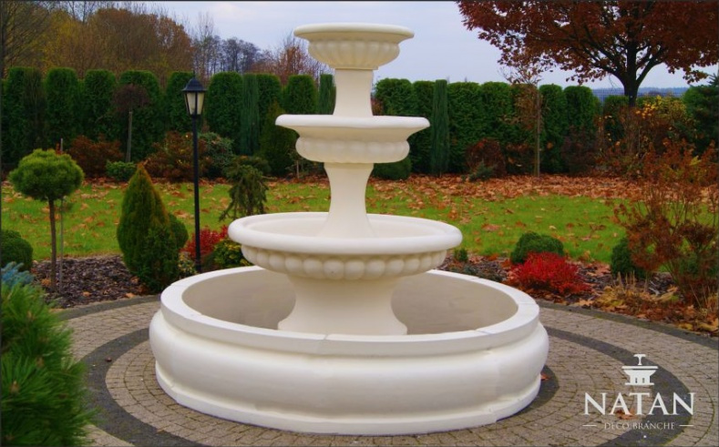 Becken für Zierbrunnen Springbrunnen Skulptur Brunnen Garten Fontaine Teich
