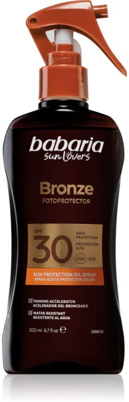 Babaria Sun Bronze Spray Sun Protector Oil protective oil SPF 30 200 ml