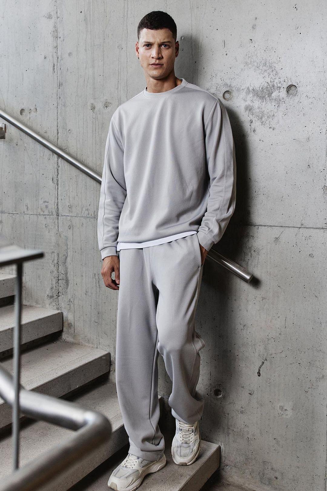 Herren Oversized Sweatshirt- und Hosen-Set