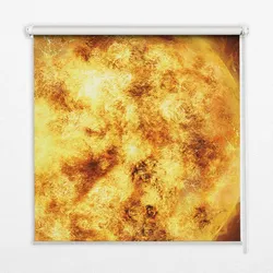 INNENROLLO - Fensterrollo - Rollo - 110x140 cm - Gelbes Gitter