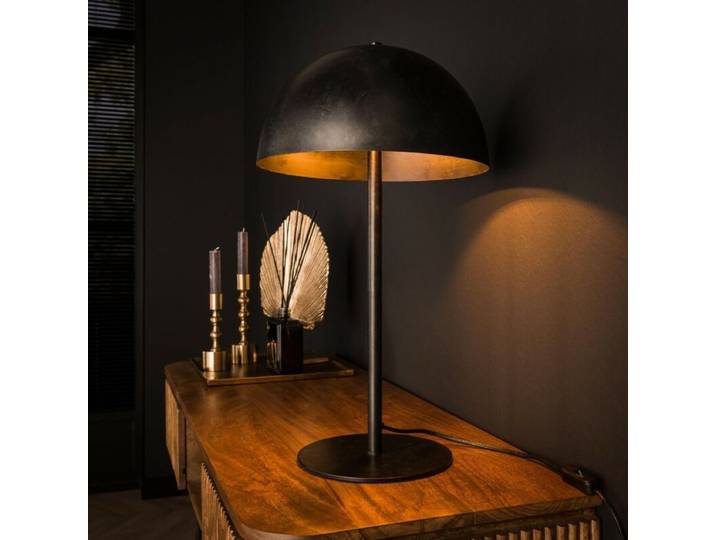 Liadomo Tischleuchte Egmont, Schwarz, Pilzform, Nachttischlampe