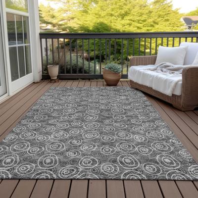 Addison Rugs Machine Washable Indoor/ Outdoor Chantille Modern Bubbles Rug