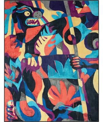 Well Woven x Misha Tyutyunik Sunday Jungle There Will Be Blood Rug