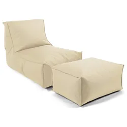 OUTDOOR SITZSACK mit Hocker Der Sundowner