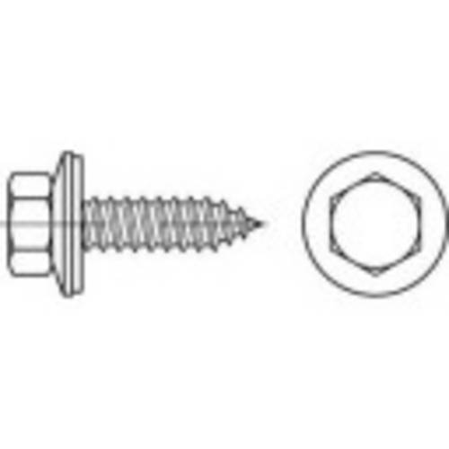 TOOLCRAFT 1070001 Fassadenschraube 6.5mm 175mm Außensechskant 88176 Edelstahl A2 100St.