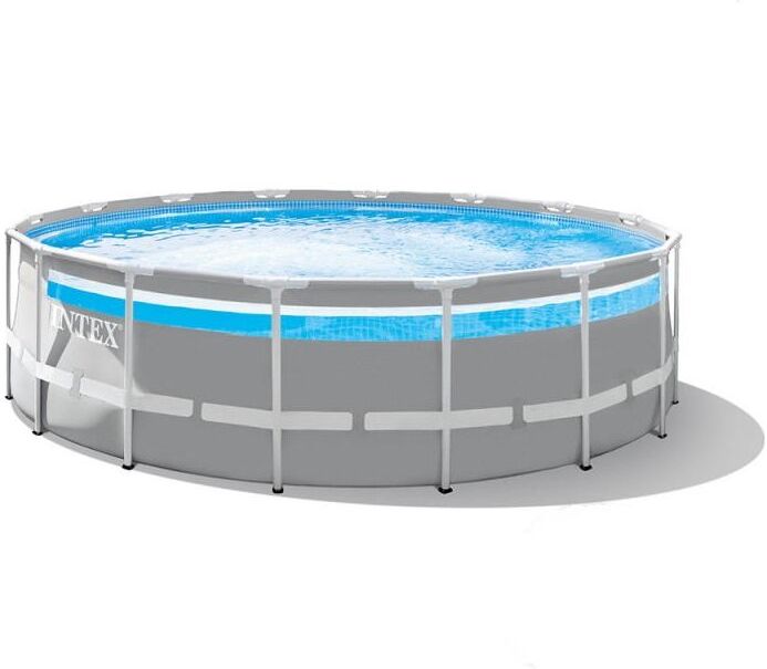 Piscina Intex 26730 PRISMA FRAME con accessori Grigio chiaro
