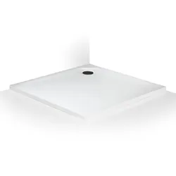 Roth Duschwanne quadratisch 90x90 cm gegossener Marmor MAN SQ 090090 2E