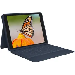 Logitech Rugged Combo 3 for Education Master Pack Tastatur und Foliohülle für 10,2" Apple iPad, Classic Blue, QWERTZ DE