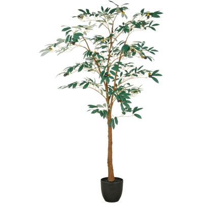 Kunstbaum CREATIV GREEN "Olive", grün, H:160cm, Kunststoff, Kunstpflanzen, mit detailgetreuer Gestaltung