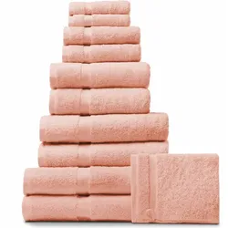 RHOMTUFT Frottierserie PRINCESS peach Seiftuch 30 x 30 cm