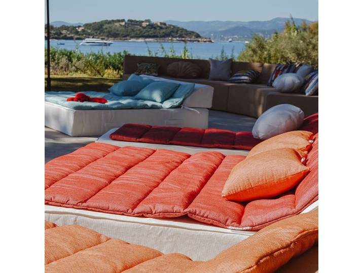 Surmatelas pour bain de soleil 1 place - rouge