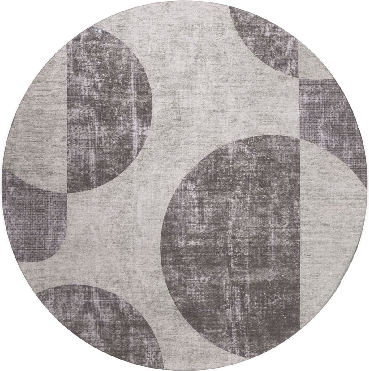 Veer Carpets Vloerkleed Cava Rond - Modern Geometrisch Design - Polyester