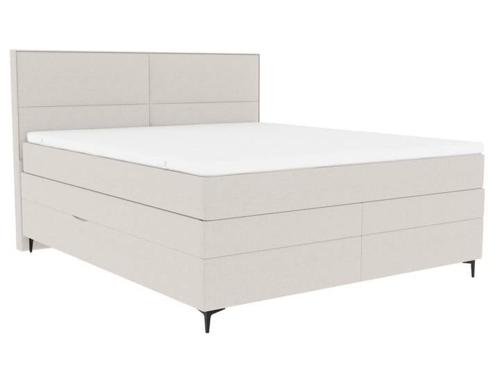 Welnova Boxspringbett CAPRI, creme, Stoff