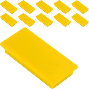 Alco Magnete gelb, 13 x 40 mm, Höhe 7 mm, 10 Stück