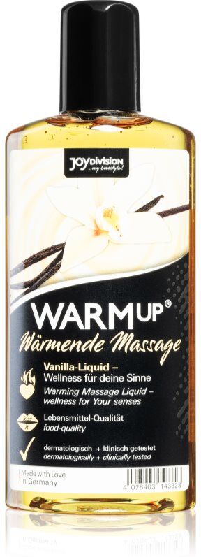 JoyDivision WARMup gel de massage aromatisé Vanilla 150 ml