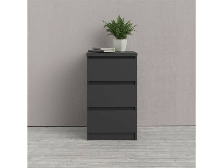 Kommode HOME AFFAIRE Naia , schwarz, B:40,4cm H:70,1cm T:50cm, Holzwerkstoff, Sideboards, Kommode, Elegante und modernes Sideboard mit 3 geräumigenSchubladen