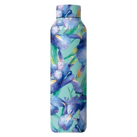 Quokka Stainless Steel Thermos Bottle Solid Blue Irises 850ml (0.85 l) (Q40192)