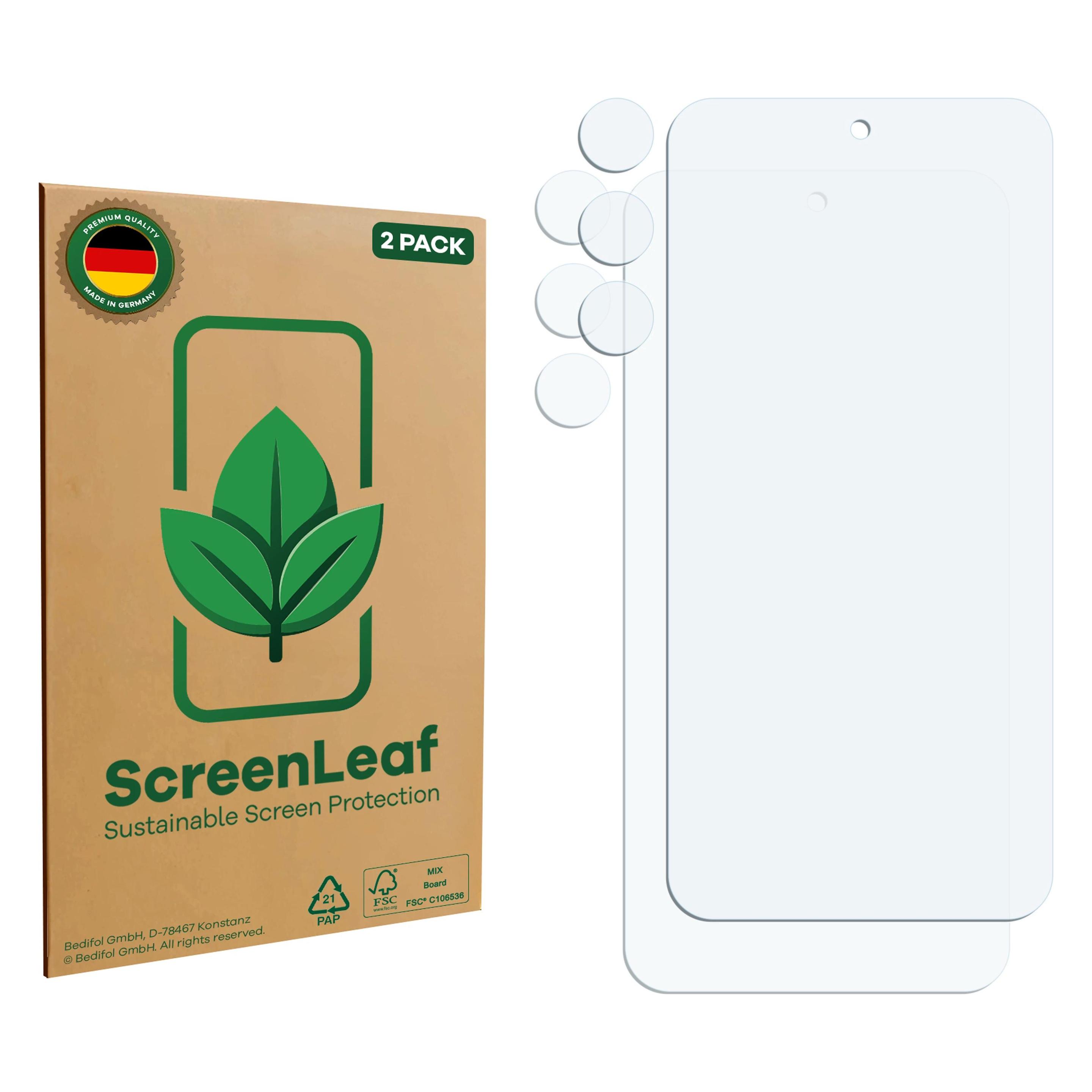 ScreenLeaf Schutzfolie für Xiaomi Redmi 15 (Display+Kamera) Displayschutz Display Schutz Folie Klar (2 Stk., Xiaomi Redmi 15) (6160090)