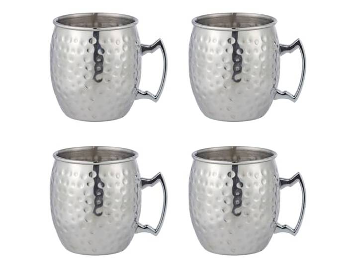 BUTLERS 4er Set Moscow Mule Becher 470 ml Edelstahl - MOSCOW MULE -