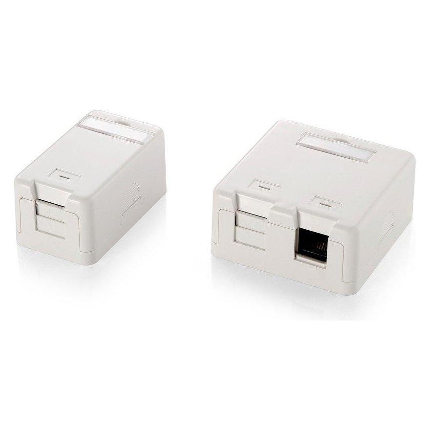 equip Aufputzgehäuse für Keystone Jack (2-Ports) weiss (125122)