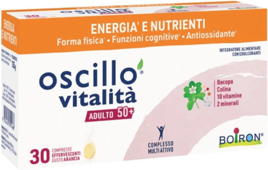 Boiron Integratore Effervescente Energia e Vitalità Adulti 50+ 30 Compresse