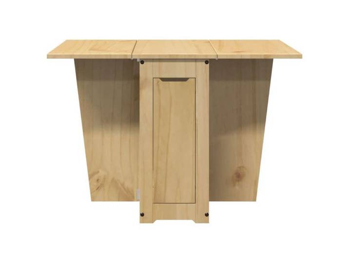 Table à manger papillon pliable Corona cire - UU - bois de pin - cire marron miel - Table extensible - 92x75 cm fju85u