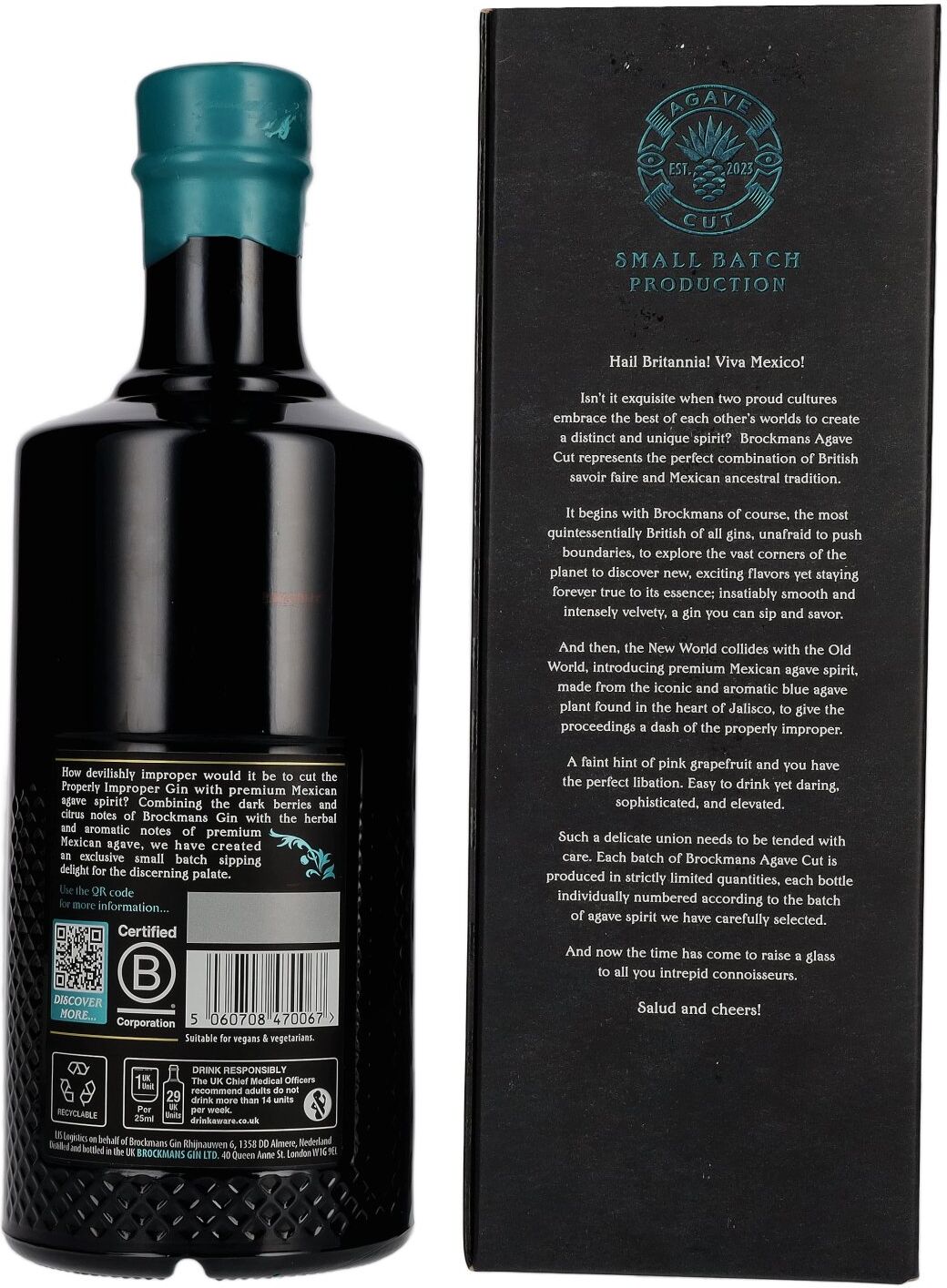 Brockmans Gin Brockmans AGAVE CUT GIN 41,2% Vol. 0,7l in Geschenkbox