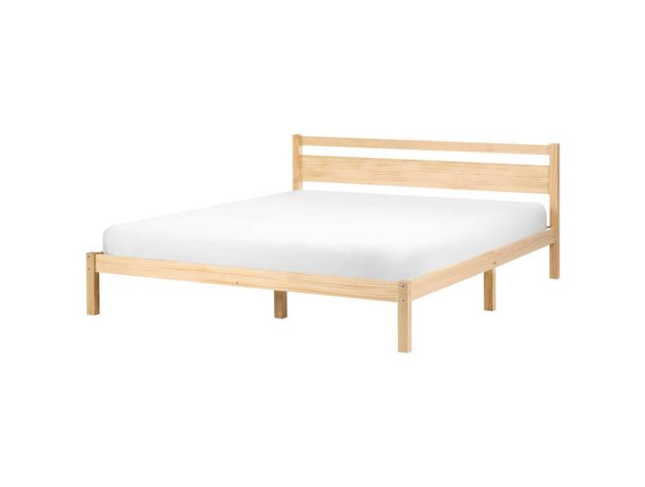 BETT mit Lattenrost 180/200 Kiefernholz Hellbraun Mercurer