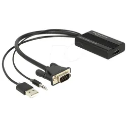 DELOCK 62597 - VGA Adapter, VGA Stecker auf HDMI Buchse