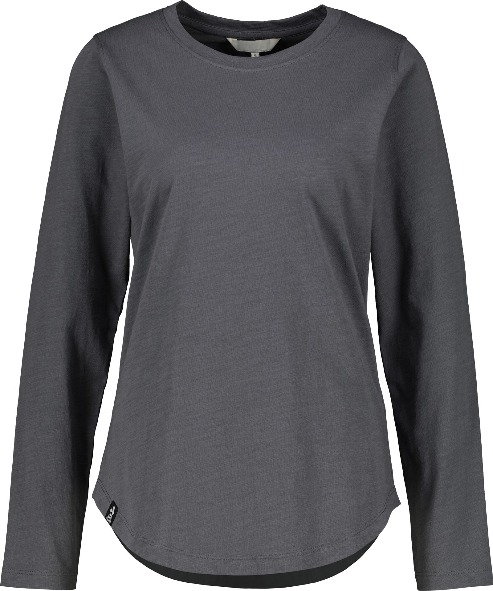 Langarmshirt ALIFE & KICKIN, Damen, Gr. XS, grau (iron gate), 100% Baumwolle (Bio), Rundhals, Shirts Langarmshirt iron gate XS