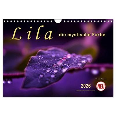 Lila - die mystische Farbe (Wandkalender 2026 DIN A4 quer), CALVENDO Monatskalender