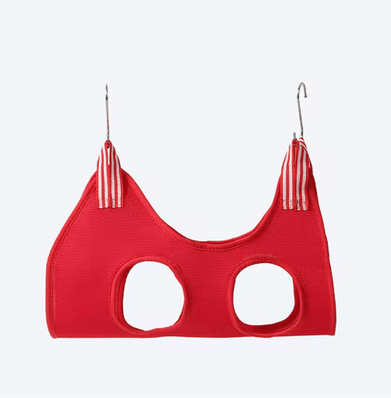 Inspire Picks Pet Groom Comfort Lift Hammock Pet Grooming Hammock For Nail Trimming, Bathing & Care red s