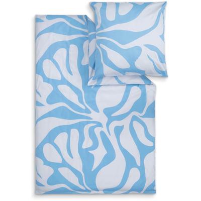 Bettwäsche S.OLIVER "s.Oliver Satinbettwäsche", blau, B/L: 135cm x 200cm, 1 Stk., 1 Stk., Mako-Satin, B/L: 80cm x 80cm, 2, Mako-Satin, Obermaterial: 100% Baumwolle, Bettwäsche, Bettwäsche, modernes Botanical-Design