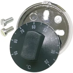 Drehknopf für JUMO Einbauthermostat mit Regelbereich 0 bis 120 °C