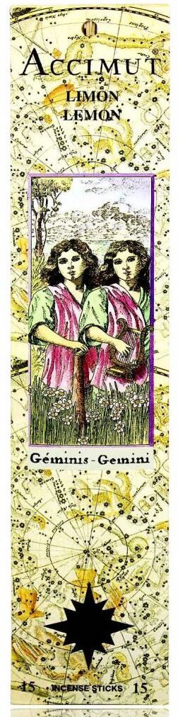 Radhe Shyam Räucherstäbchen Accimut Geminis Lemon 15 Einheiten