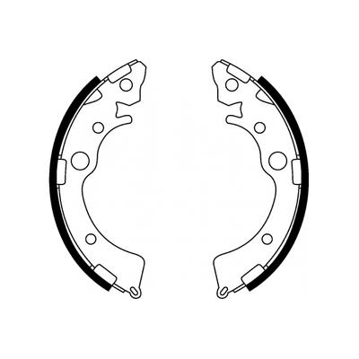 MAPCO Bremsbackensatz 8523 Hinterachse für HONDA ROVER