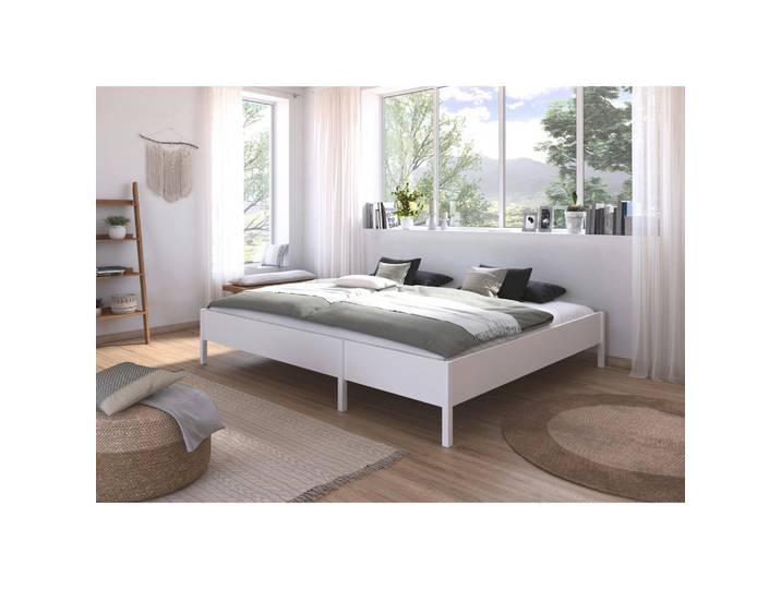 Rauch Möbel Familienbett, Weiß, 240x200 cm, Blauer Engel, Goldenes M, Made in Germany, Schlafzimmer, Betten, Familienbetten