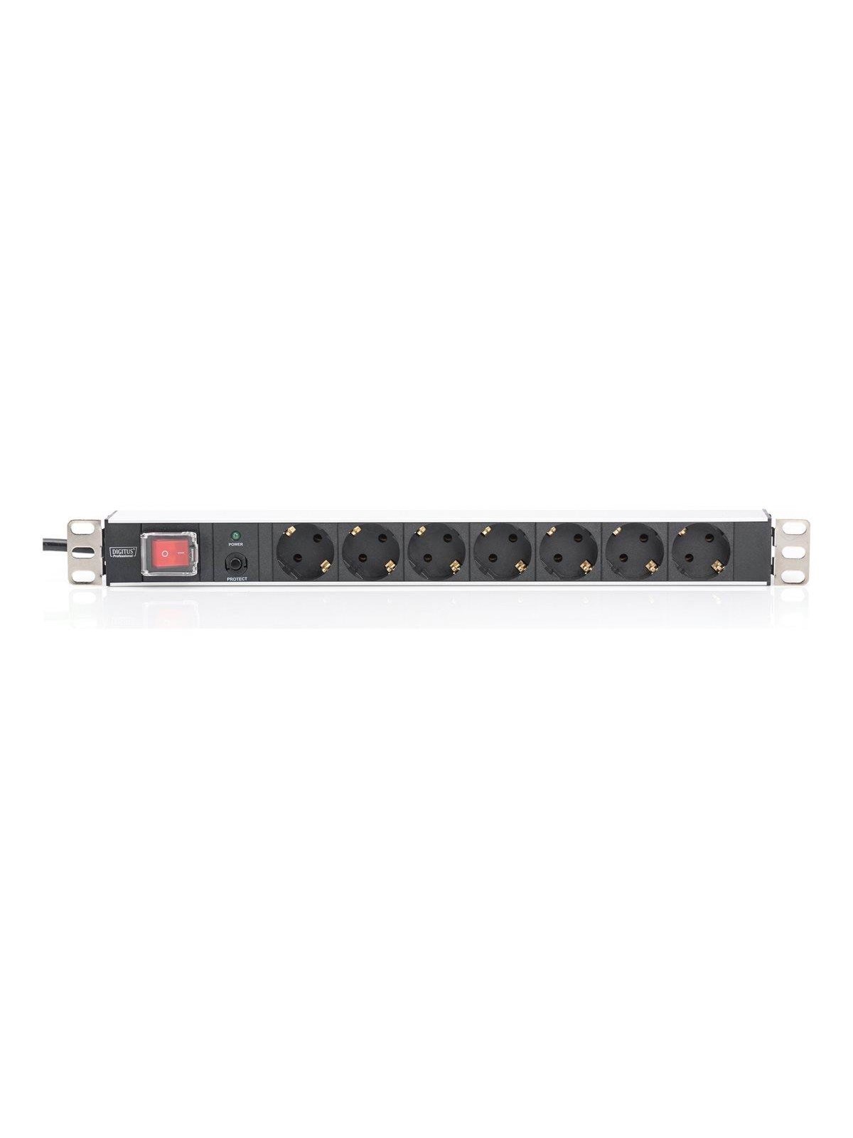 DIGITUS 7-Port - 1U - Aluminum PDU