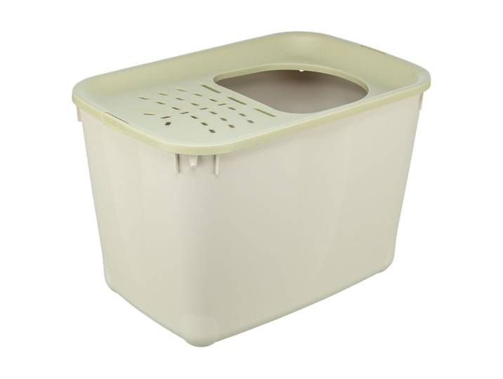 Katzentoilette TRIXIE Hop-In 38 x 39 x 58 cm , beige (bunt), B:39cm H:38cm L:58cm, Tiertoiletten, Katzentoilette