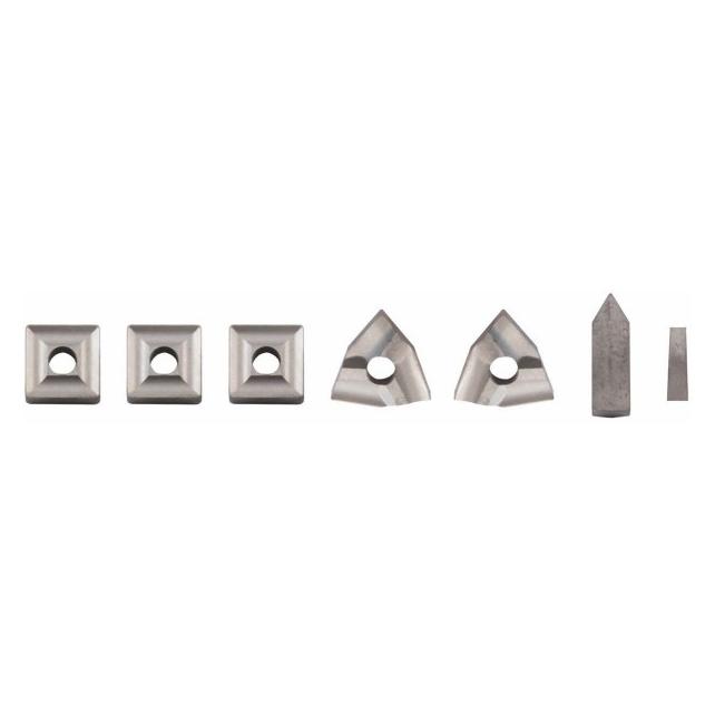 Elmag - Wendeplatten-Satz 7-teilig für Drehmeissel-Satz 10x10 mm (88075)