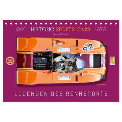 Legenden des Rennsports Historic Sports Cars 1960-1975 (Tischkalender 2027 DIN A5 quer), CALVENDO Monatskalender