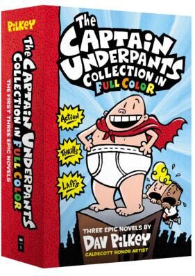 Captain Underpants Collection in Full Color: #1-3 (Hardcover) - by Dav Pilkey