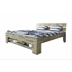 Holzbett SARAH (LF 180x200 cm) - braun - LF 180x200 cm