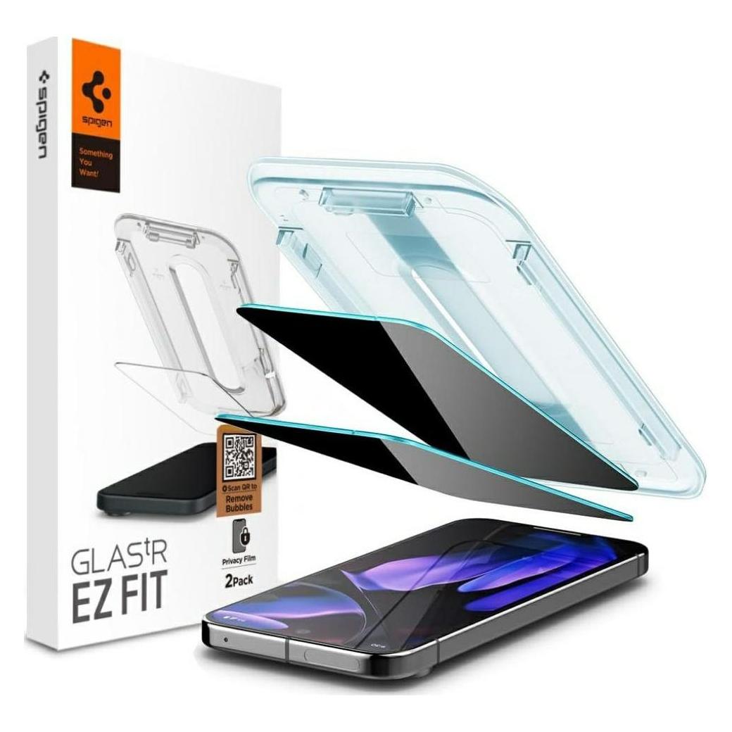 Spigen Glas.TR "Ez Fit" Privacy HD (2 Stk., Google Pixel 9, Google Pixel 9 Pro) (AGL09312)